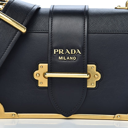 Prada City Calf Saffiano Cahier Bag Black 9 of 9