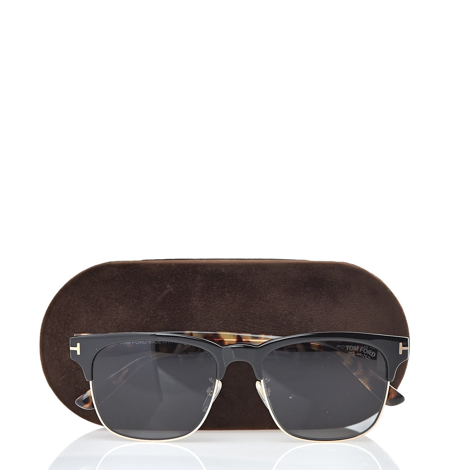 Tom Ford Louis Polarized Sunglasses TF386 Black Tortoise 8 of 8