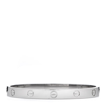 Cartier 18K White Gold LOVE Bracelet 17 3 of 7