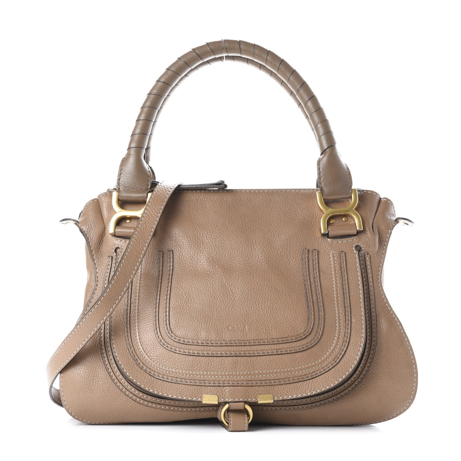 Chloe Calfskin Medium Marcie Satchel Nut 1 of 13
