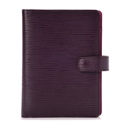 Louis Vuitton Epi Medium Ring Agenda Cover Cassis 1 of 7