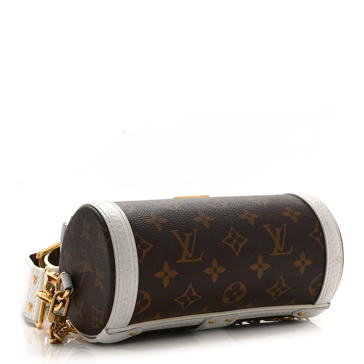 Monogram LV Match Papillon Trunk White