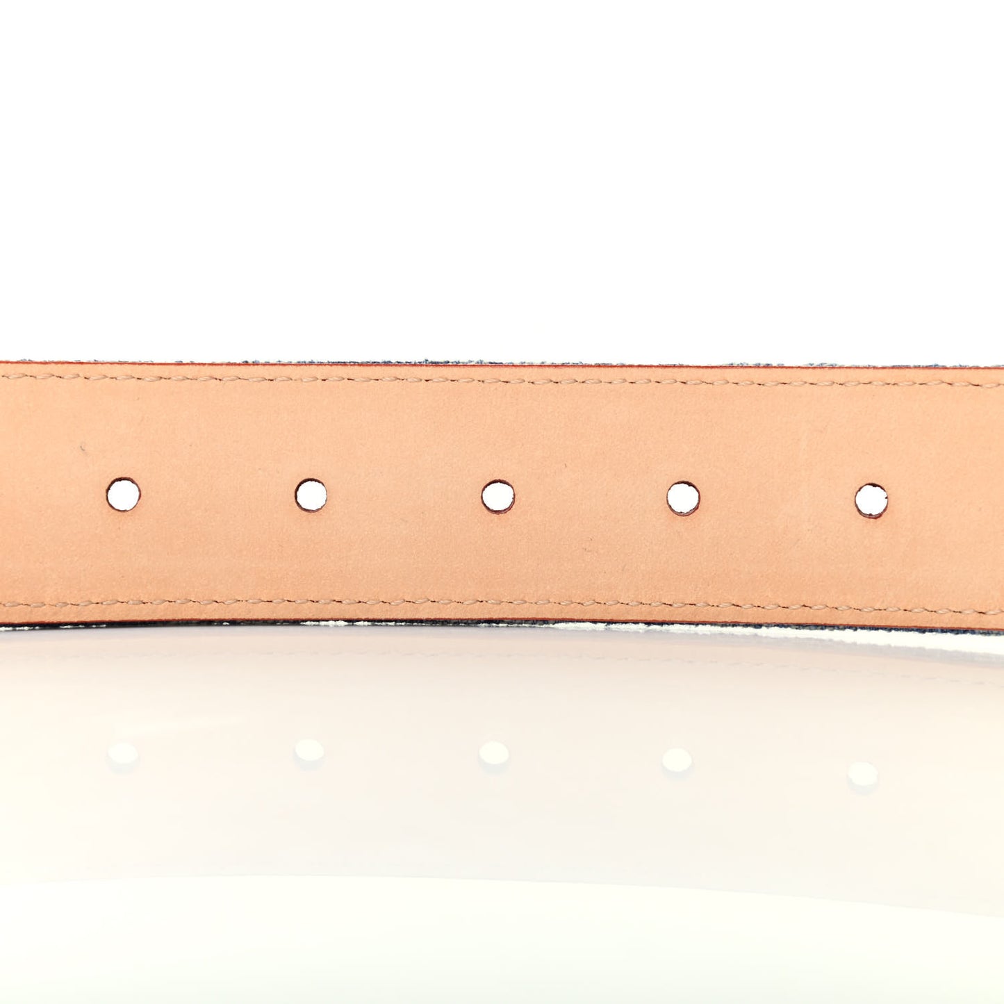 Denim Monogram Belt 80 32 Blue