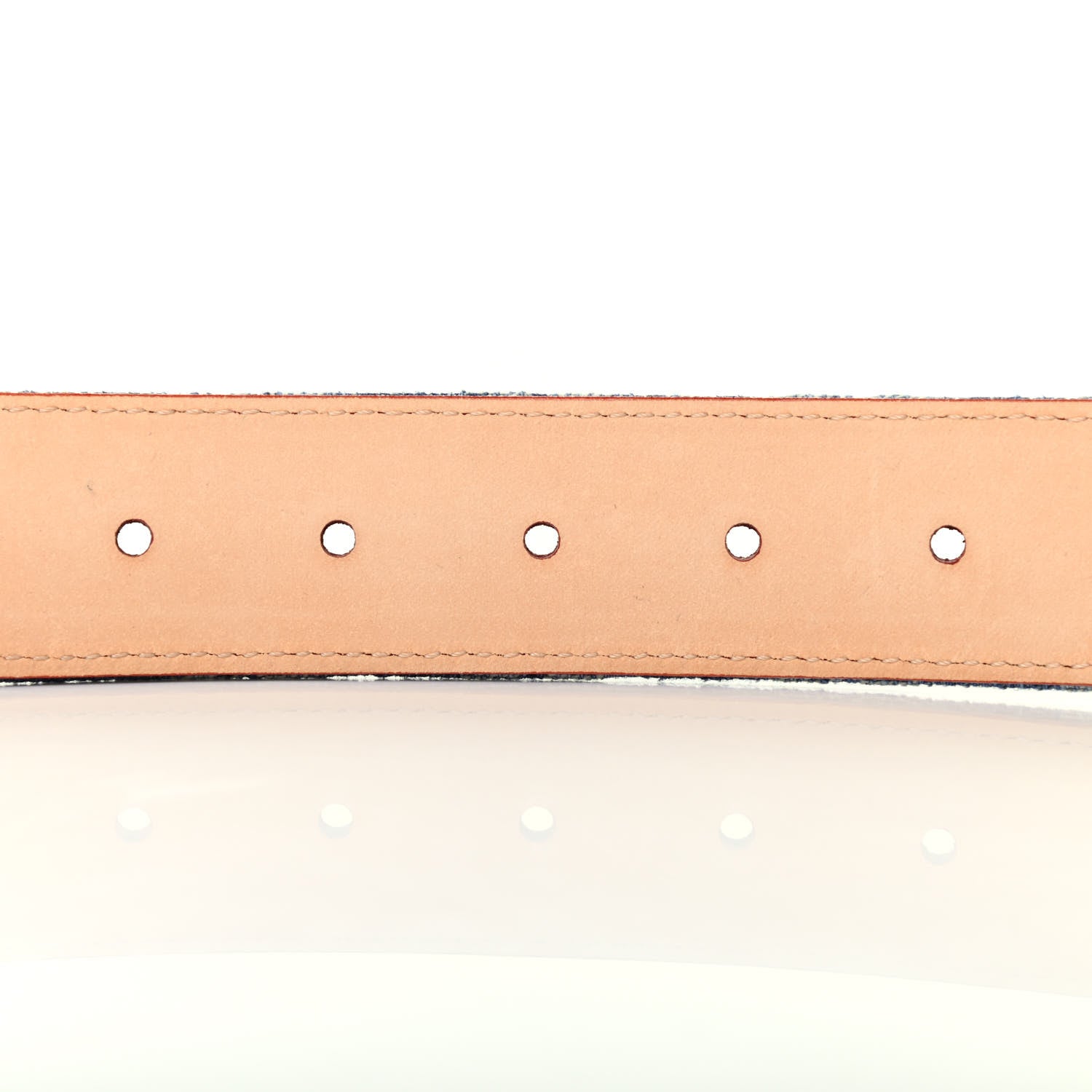 Louis Vuitton Denim Monogram Belt 80 32 Blue 3 of 4