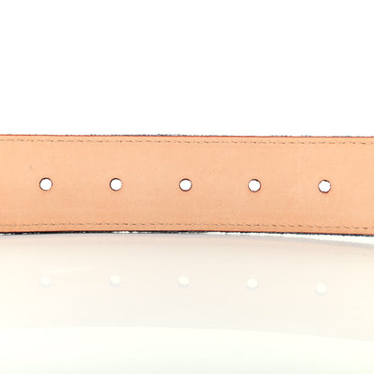 Louis Vuitton Denim Monogram Belt 80 32 Blue 3 of 4