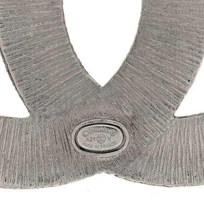 Chanel Baguette Crystal CC Brooch Silver 3 of 3