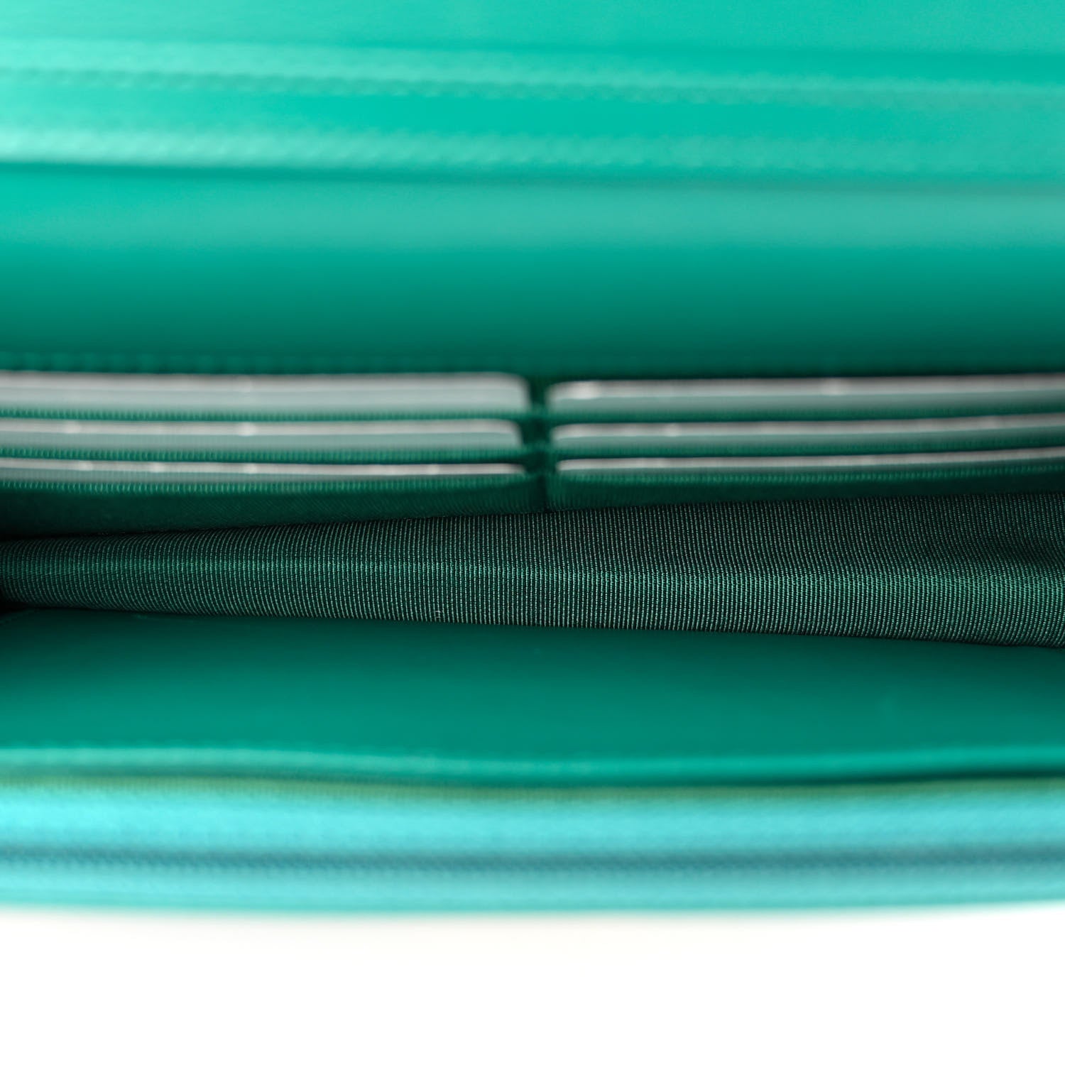 Chanel Aged Calfskin Quilted 2.55 Reissue Wallet On Chain WOC Green 5 of 9