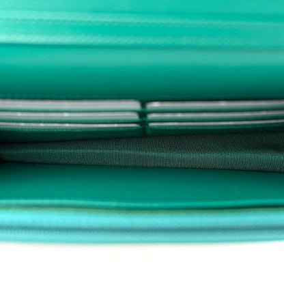 Chanel Aged Calfskin Quilted 2.55 Reissue Wallet On Chain WOC Green 5 of 9