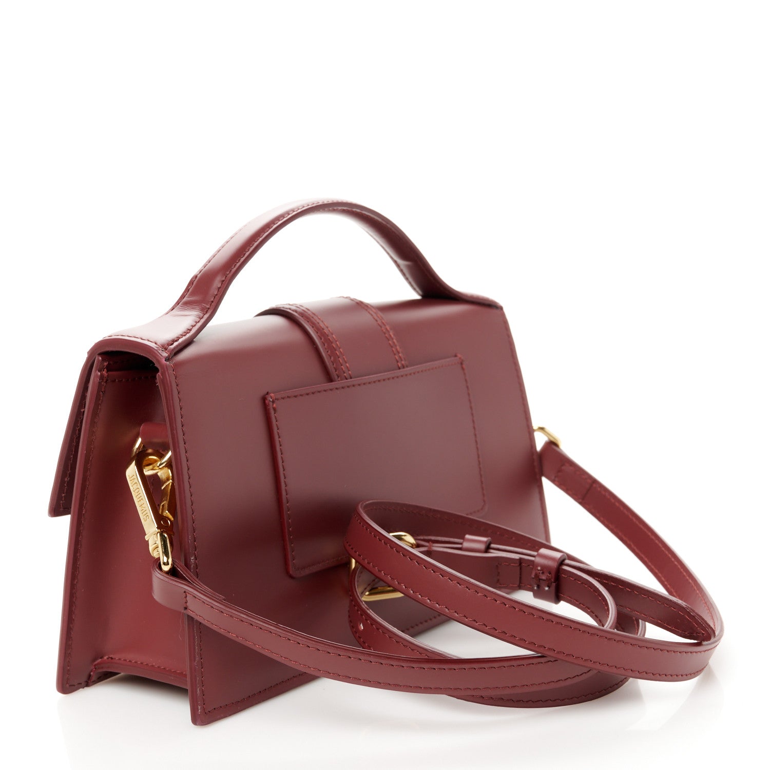 Jacquemus Smooth Calfskin Le Grand Bambino Dark Burgundy 3 of 11