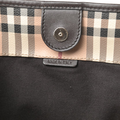 Burberry Haymarket Check Small Canterbury Tote Chocolate 7 of 13