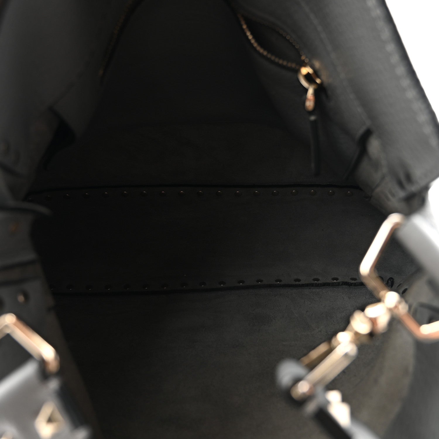 Valentino Garavani Pebbled Calfskin Small Rockstud Flip-Lock Messenger Bag Light Stone 10 of 11