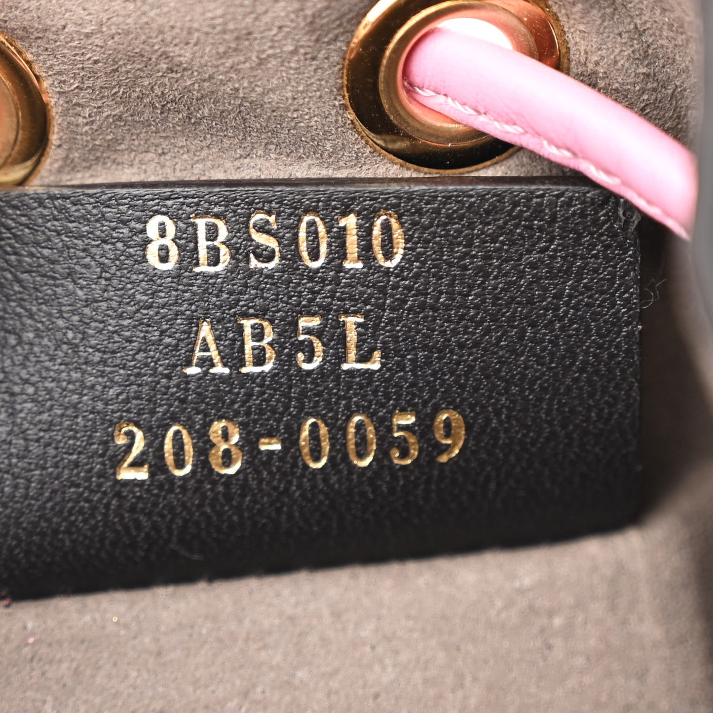 Raffia Vitello Seta F is Fendi Pequin Gingham Woven Mini Mon Tresor Bucket Bag Military Rosa Lollypop