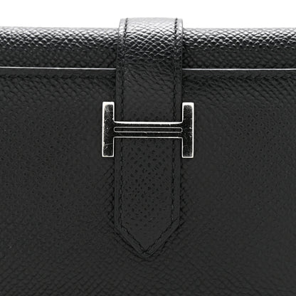 Hermes Epsom Tri-Fold Compact Bearn Wallet Black 9 of 10