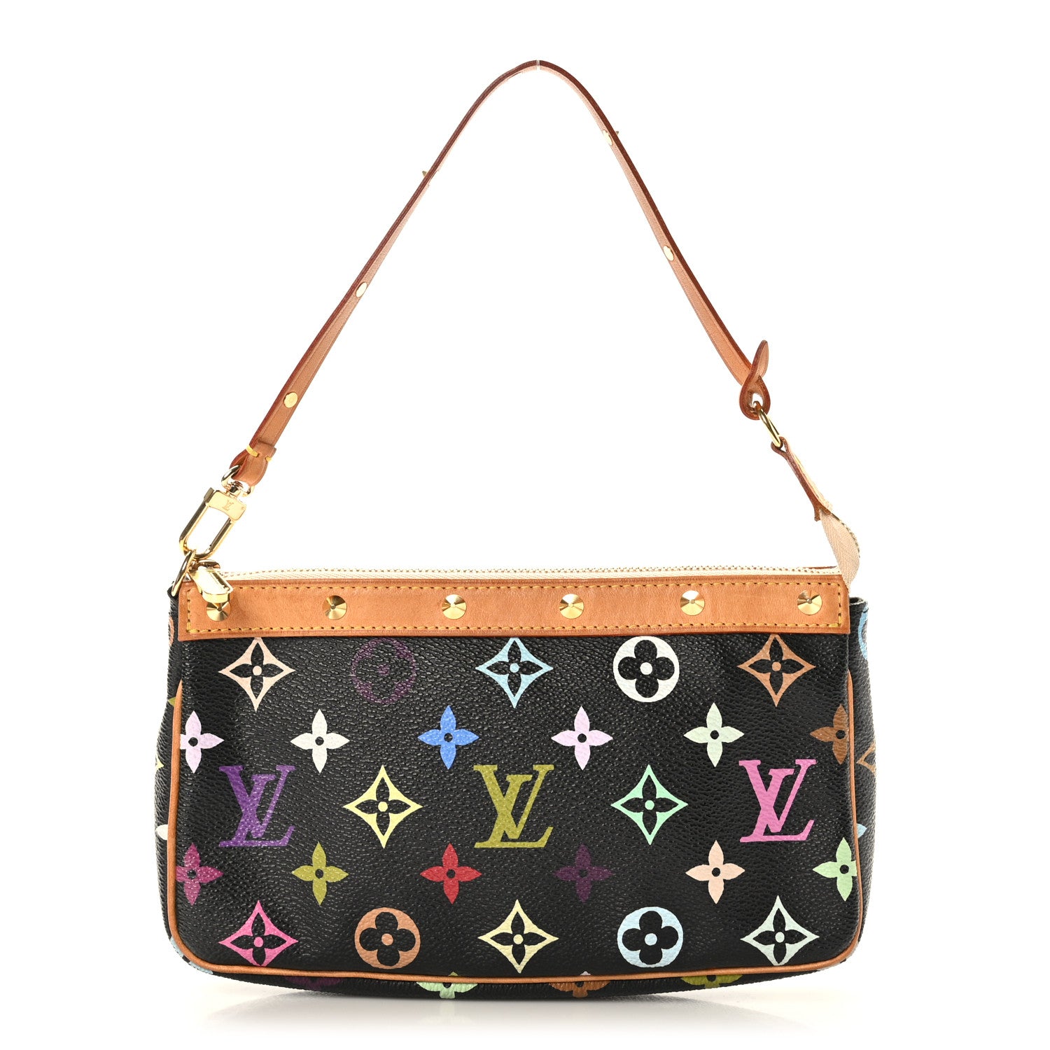 Louis Vuitton Monogram Multicolor Pochette Accessories Black 1 of 10