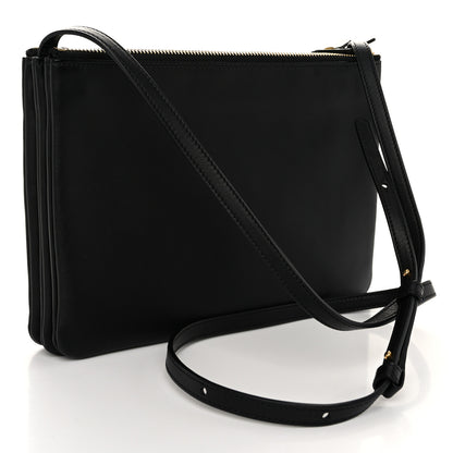 Celine Lambskin Large Trio Crossbody Bag Black 3 of 12