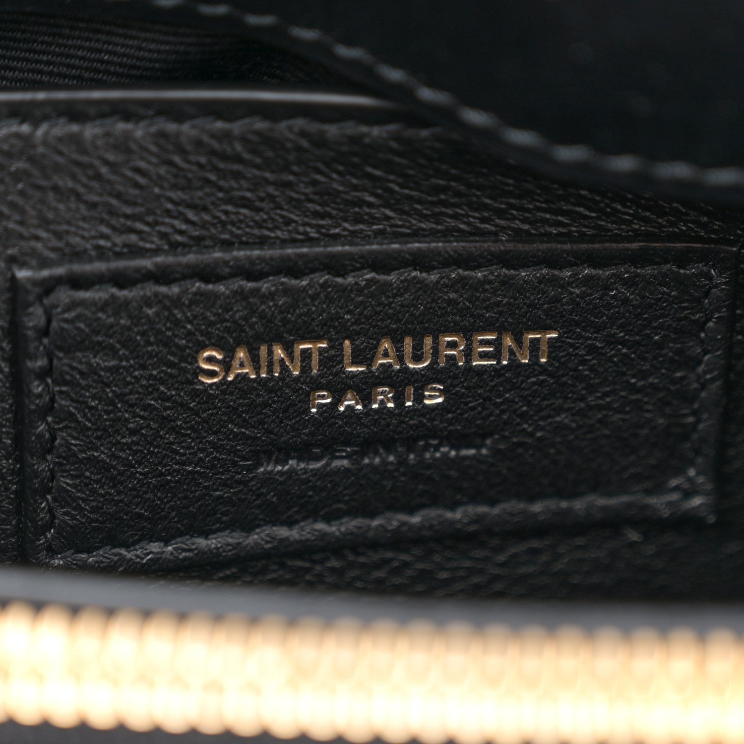 Saint Laurent Calfskin Y Quilted Monogram Small Loulou Chain Satchel Black 6 of 13