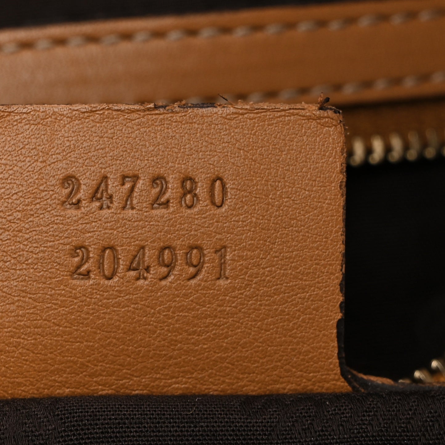 Guccissima Medium GG Charm Satchel Brown