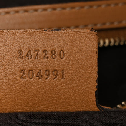 Gucci Guccissima Medium GG Charm Satchel Brown 7 of 11