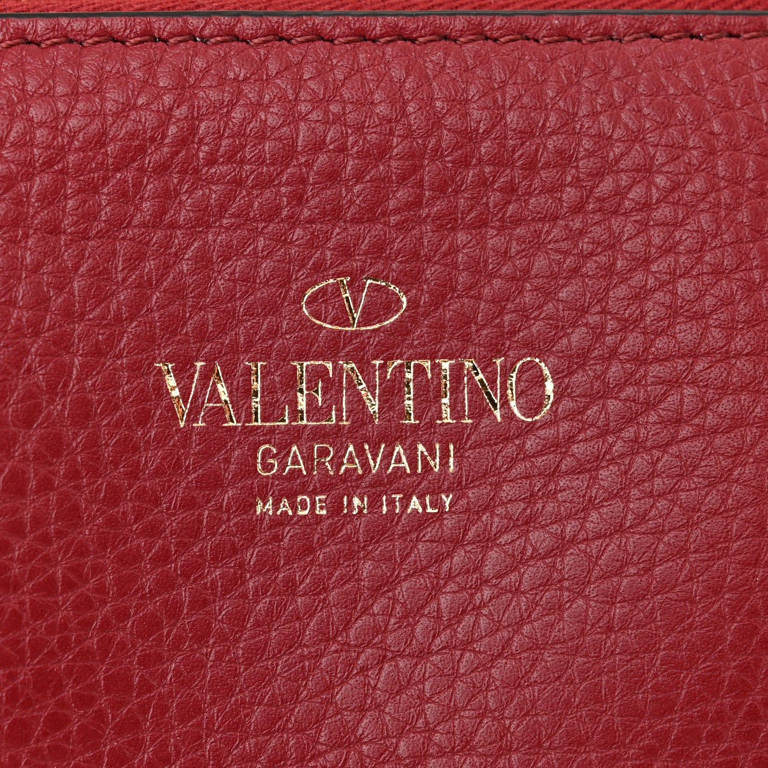 Valentino Garavani Grained Calfskin Small Rockstud Flip Lock Tote Light Ivory Rubino 7 of 11