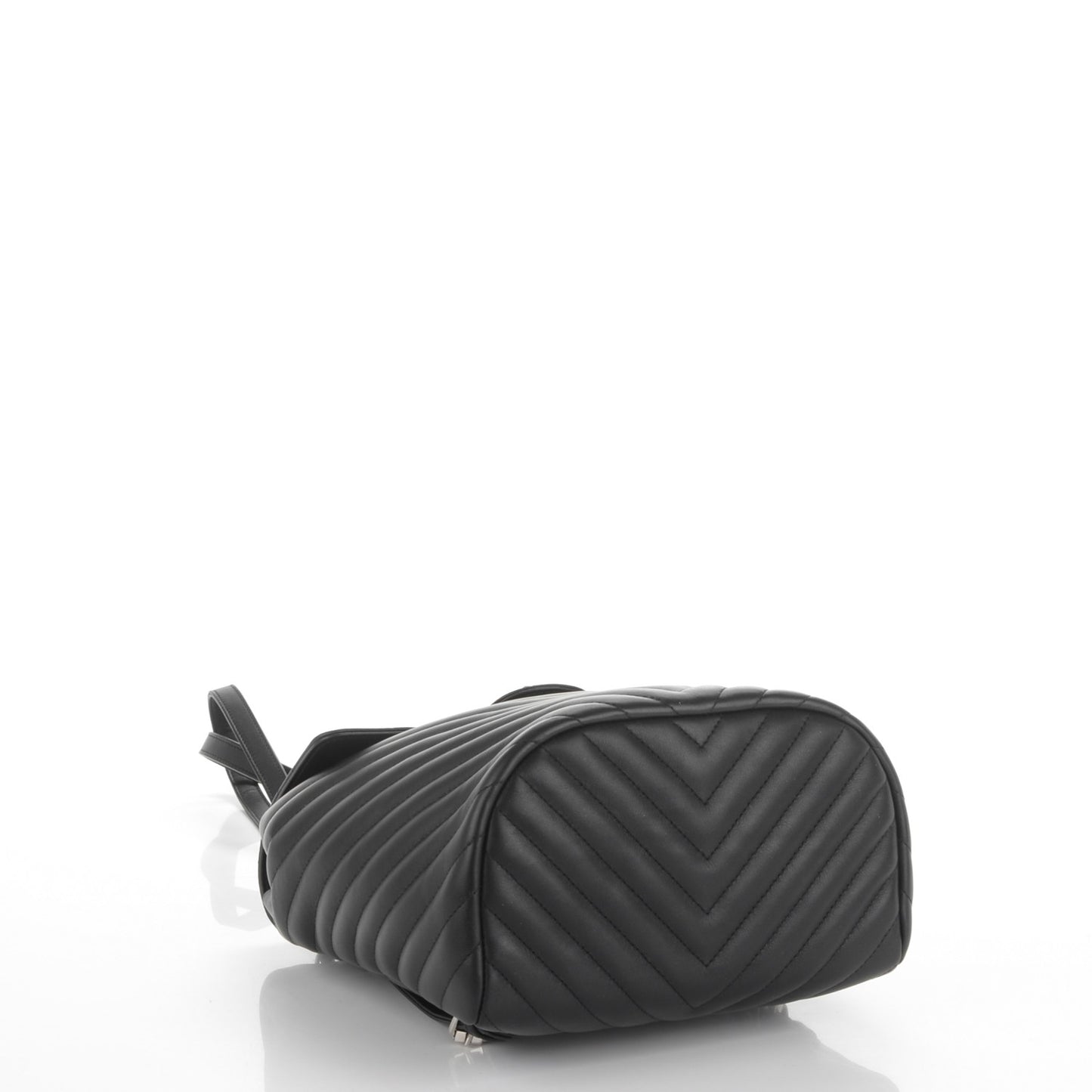 Calfskin Chevron Quilted Small Urban Spirit Backpack Black