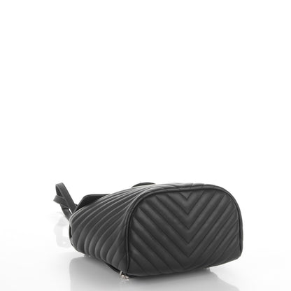Chanel Calfskin Chevron Quilted Small Urban Spirit Backpack Black 4 of 7