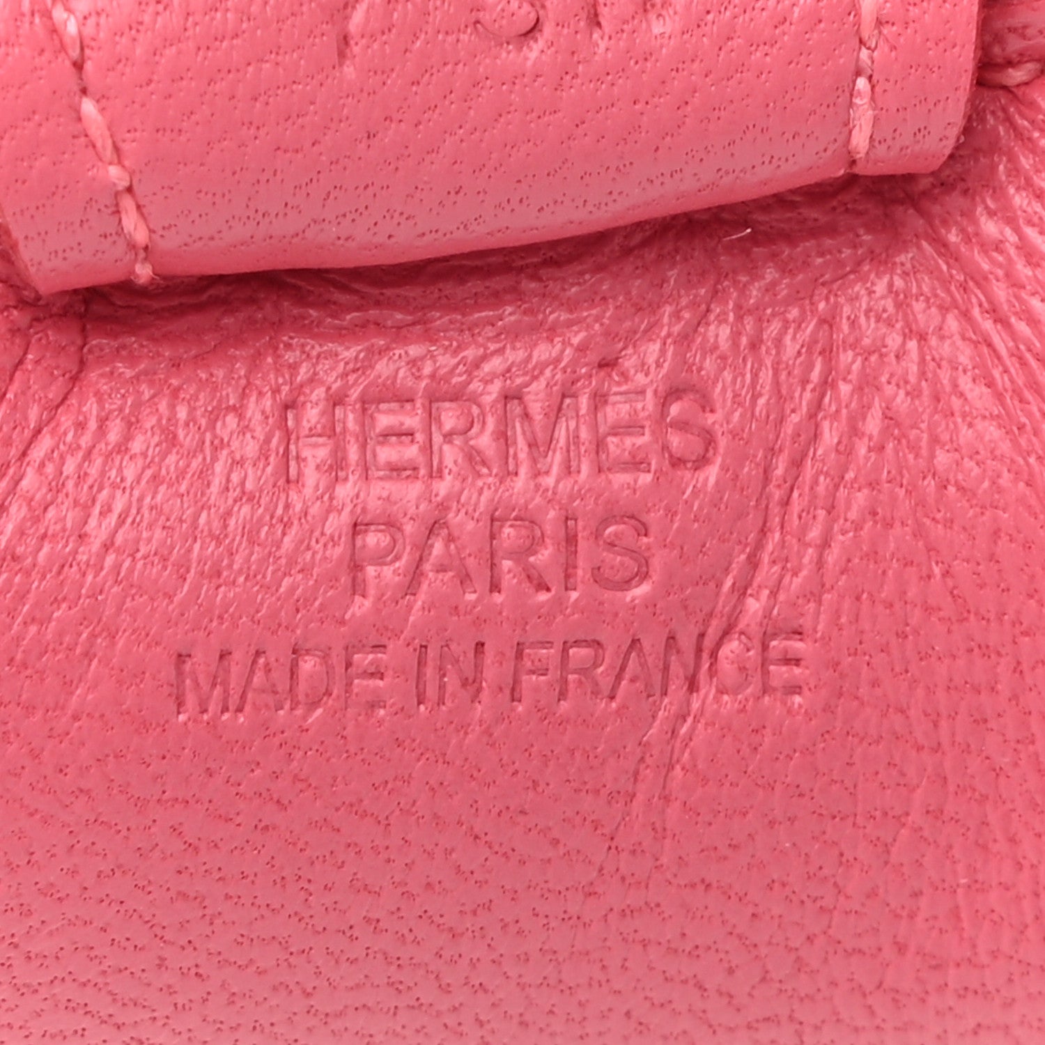 Hermes Milo Lambskin Grigri Rodeo Horse Bag Charm PM Rose Azalee 3 of 5