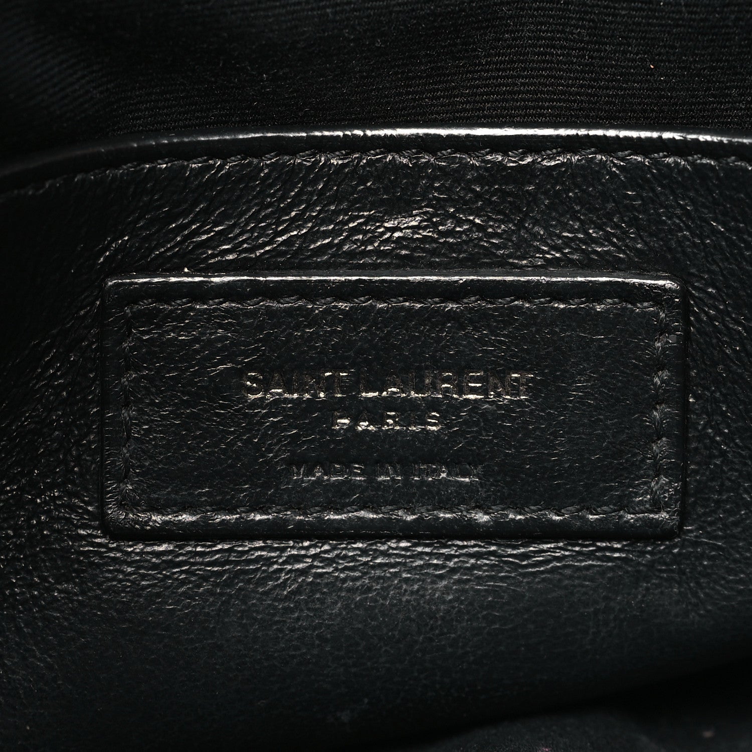 Saint Laurent Crinkled Calfskin Matelasse Monogram Baby Niki Chain Satchel Black 6 of 11