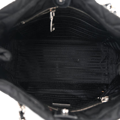 Prada Nylon Tessuto Impuntu Quilted Tote Black 5 of 12