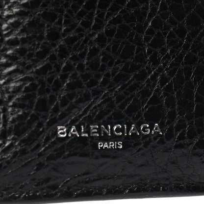 Balenciaga Agneau Classic Silver Hardware Mini Wallet Black 6 of 6