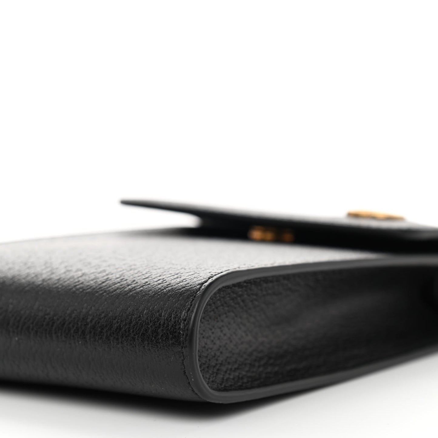 Textured Calfskin Mini Crossbody Bag Black