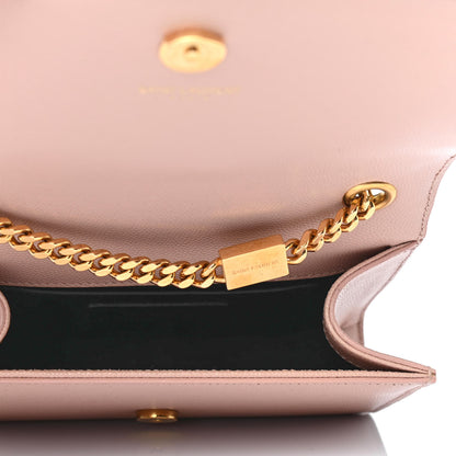 Saint Laurent Grain De Poudre Small Monogram Kate Satchel Pale Blush 4 of 4