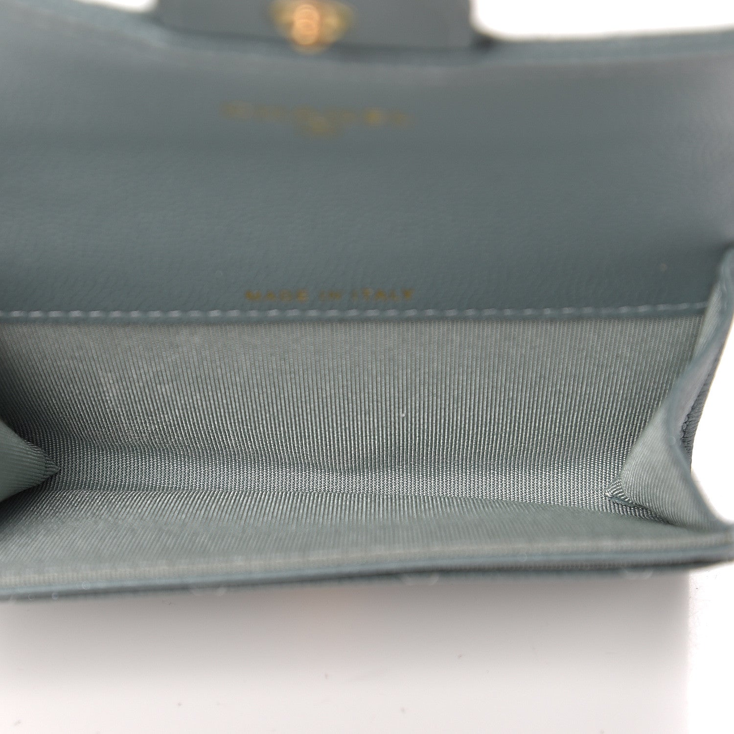 Chanel Caviar Quilted Flap Card Holder Wallet Blue 4 of 8