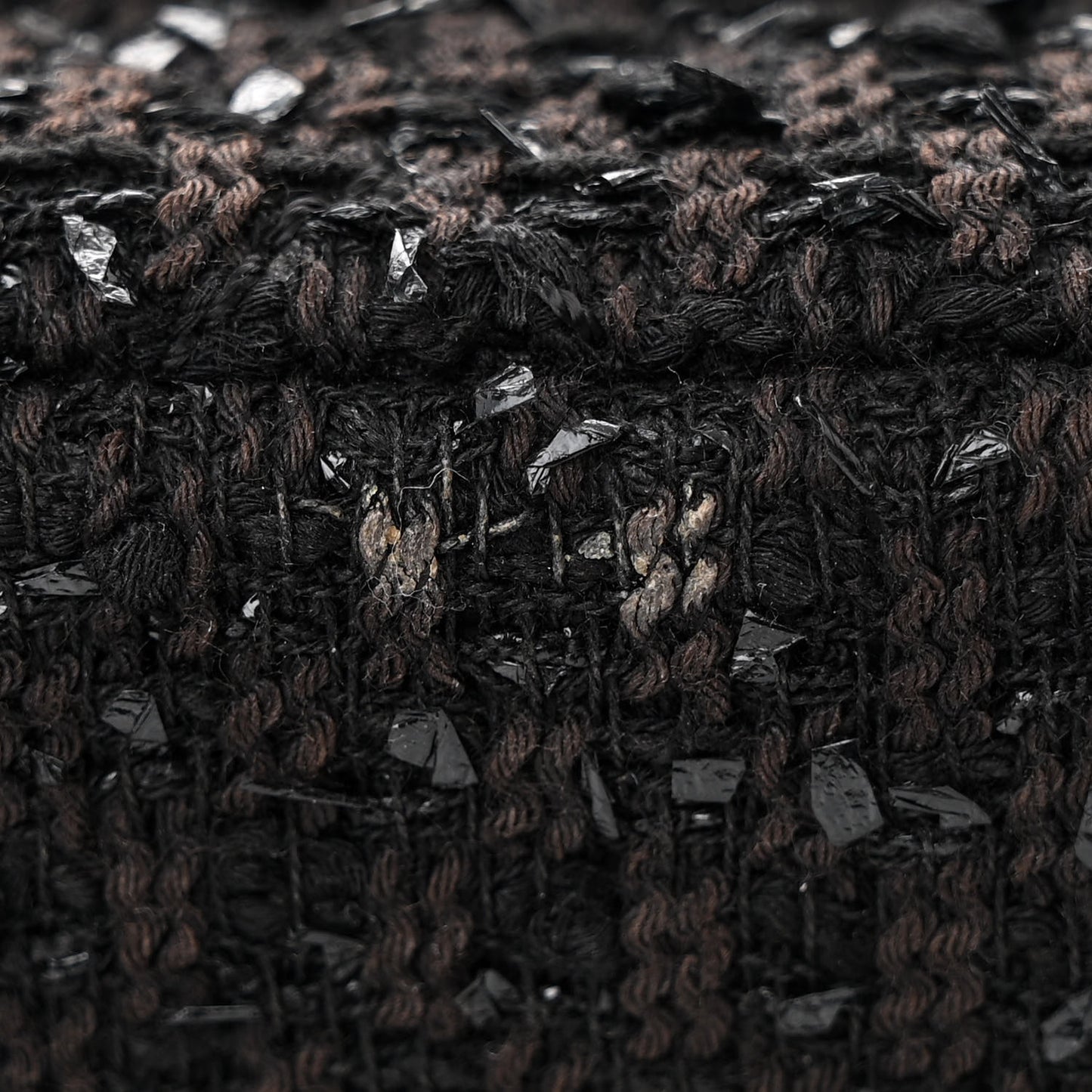 Tweed Calfskin Quilted Medium CC Filigree Flap Black
