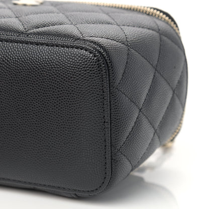 Chanel Caviar Quilted Small Vanity Case With Chain Black 9 of 9