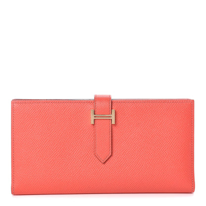 Hermes Epsom Bearn Gusset Wallet Rose Jaipur 1 of 10