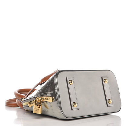 Louis Vuitton Vernis Alma BB Gris Metal 5 of 7