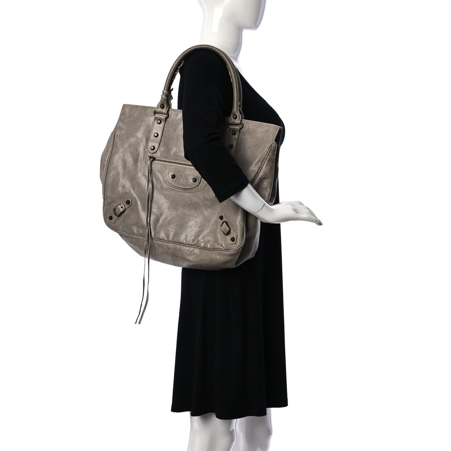 Chevre Shopper Tote Greige