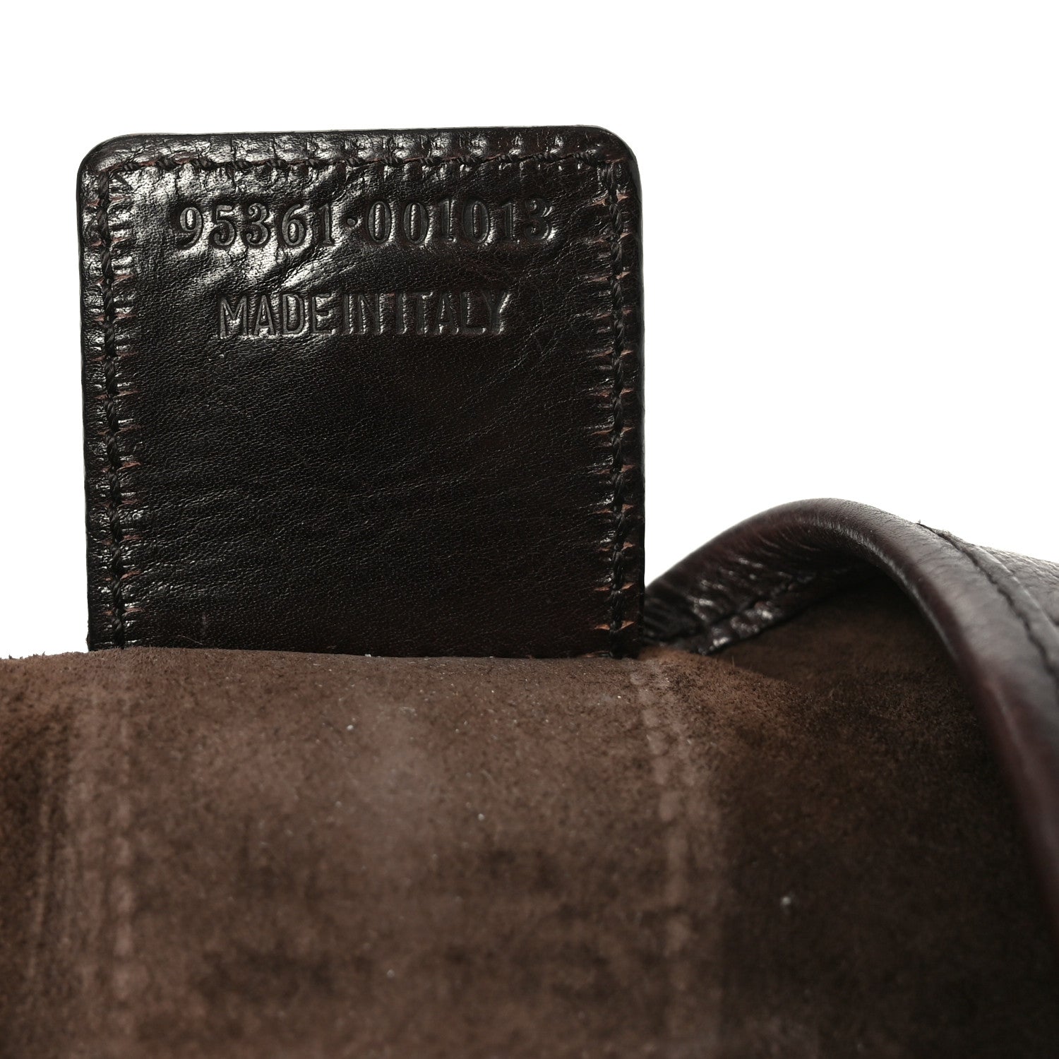 Saint Laurent Buffalo Leather Horn Medium Mombasa Bag Brown 6 of 10