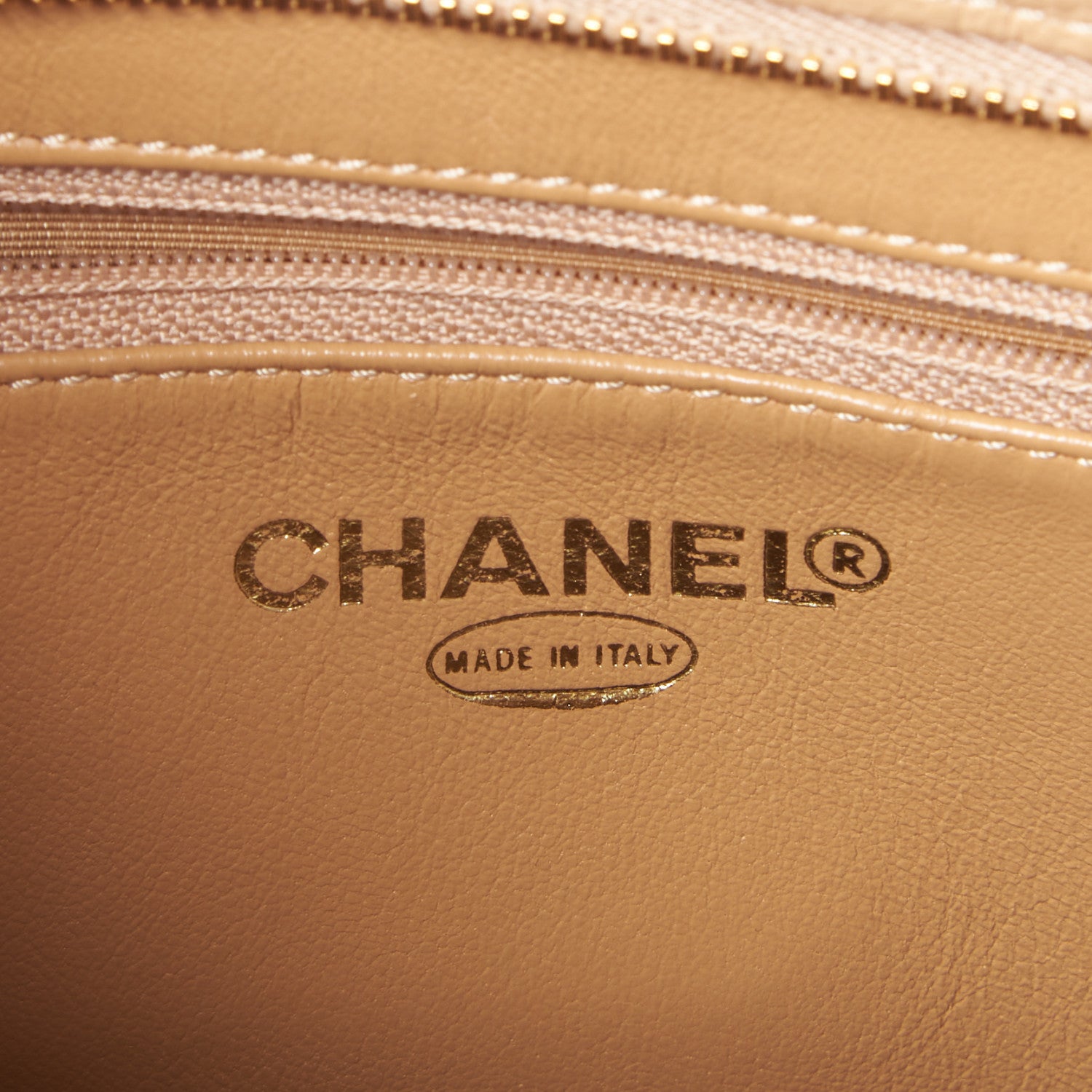 Chanel Caviar Quilted Medallion Tote Beige 6 of 10