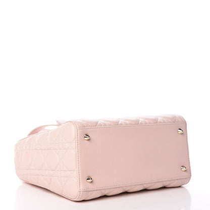 Christian Dior Lambskin Cannage Medium Lady Dior Light Pink 4 of 13