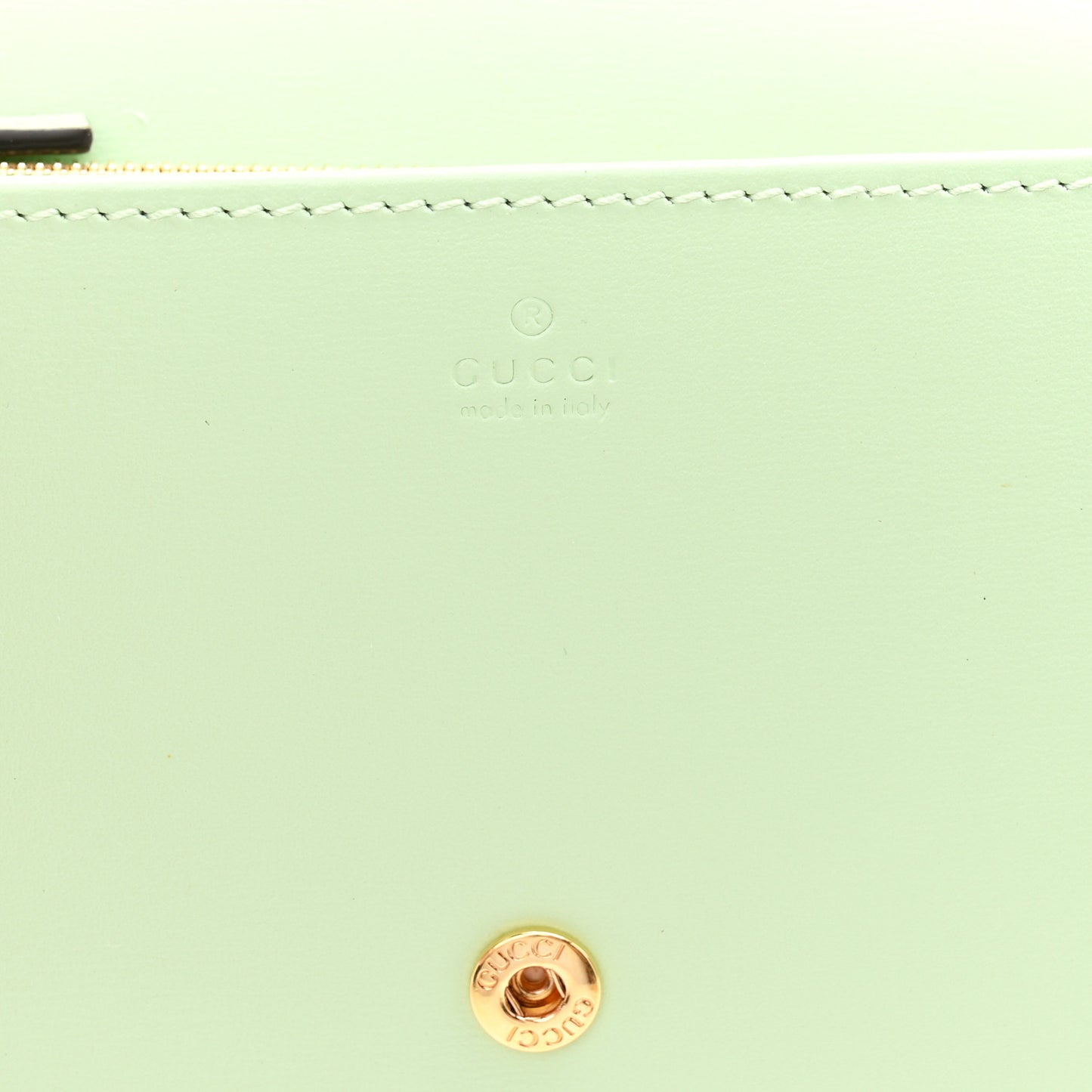 Boarded Plutone Calfskin Horsebit 1955 Wallet On Chain Green