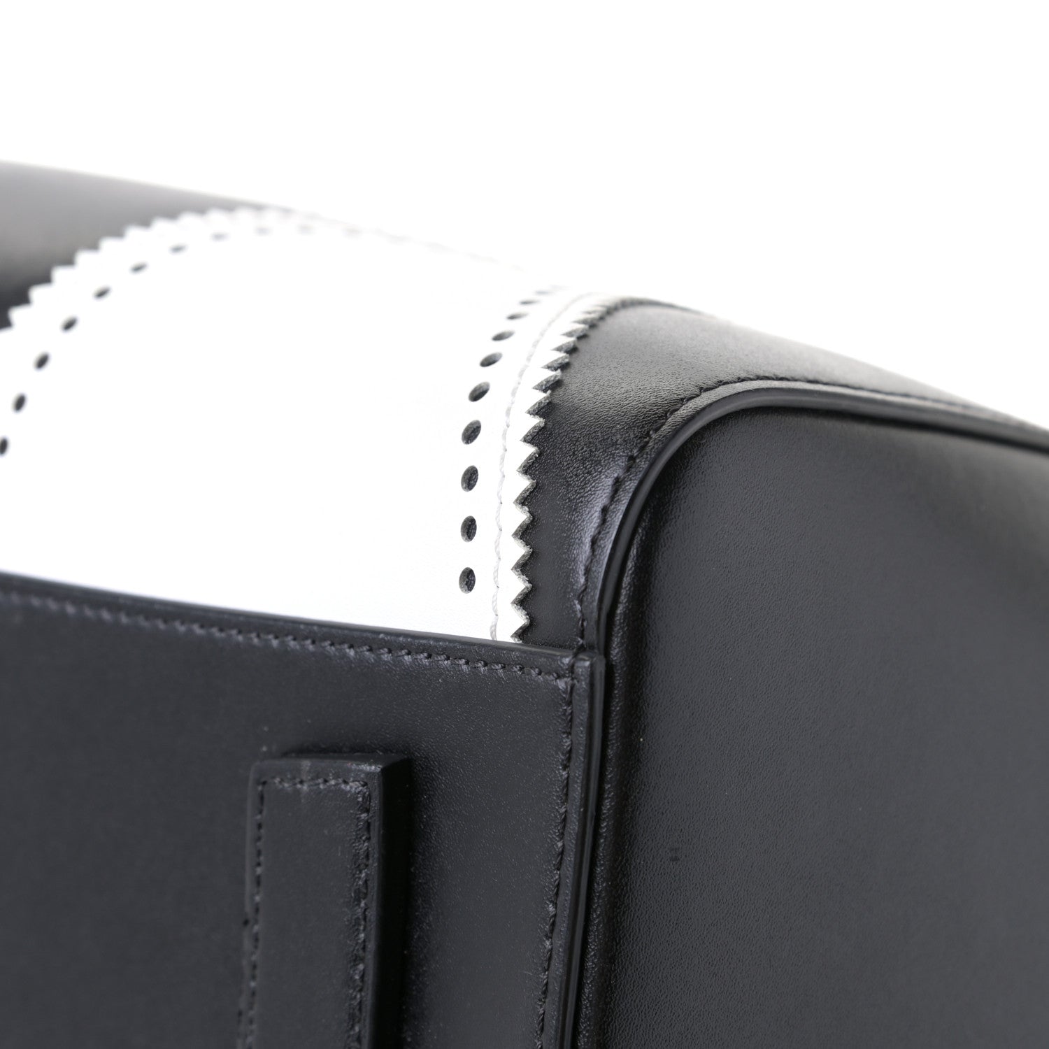 Givenchy Calfskin Brogue Medium Antigona Black White 12 of 13