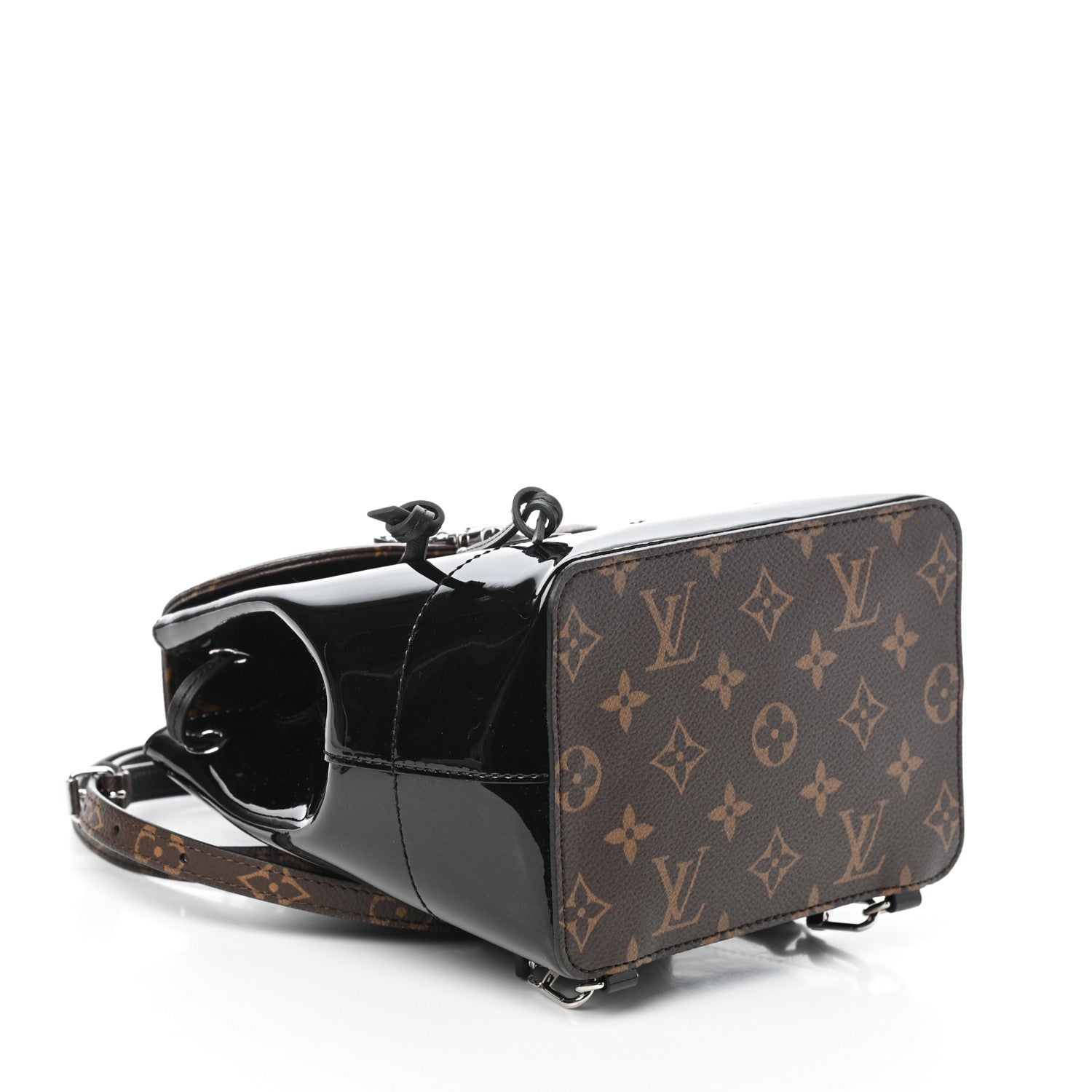 Louis Vuitton Patent Monogram Hot Springs Backpack Black 4 of 8