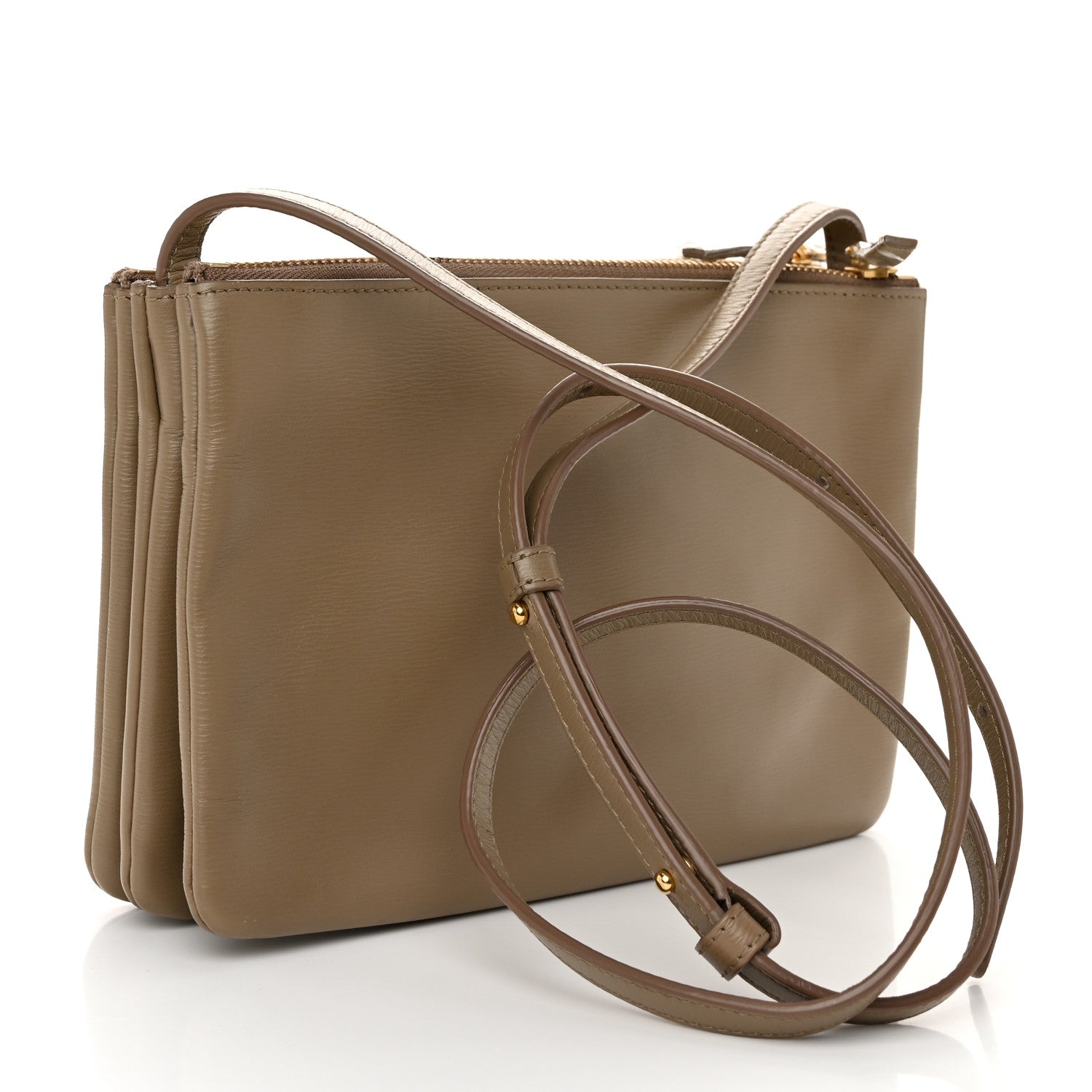 Celine Liege Calfskin Small Trio Crossbody Bag Taupe 3 of 11