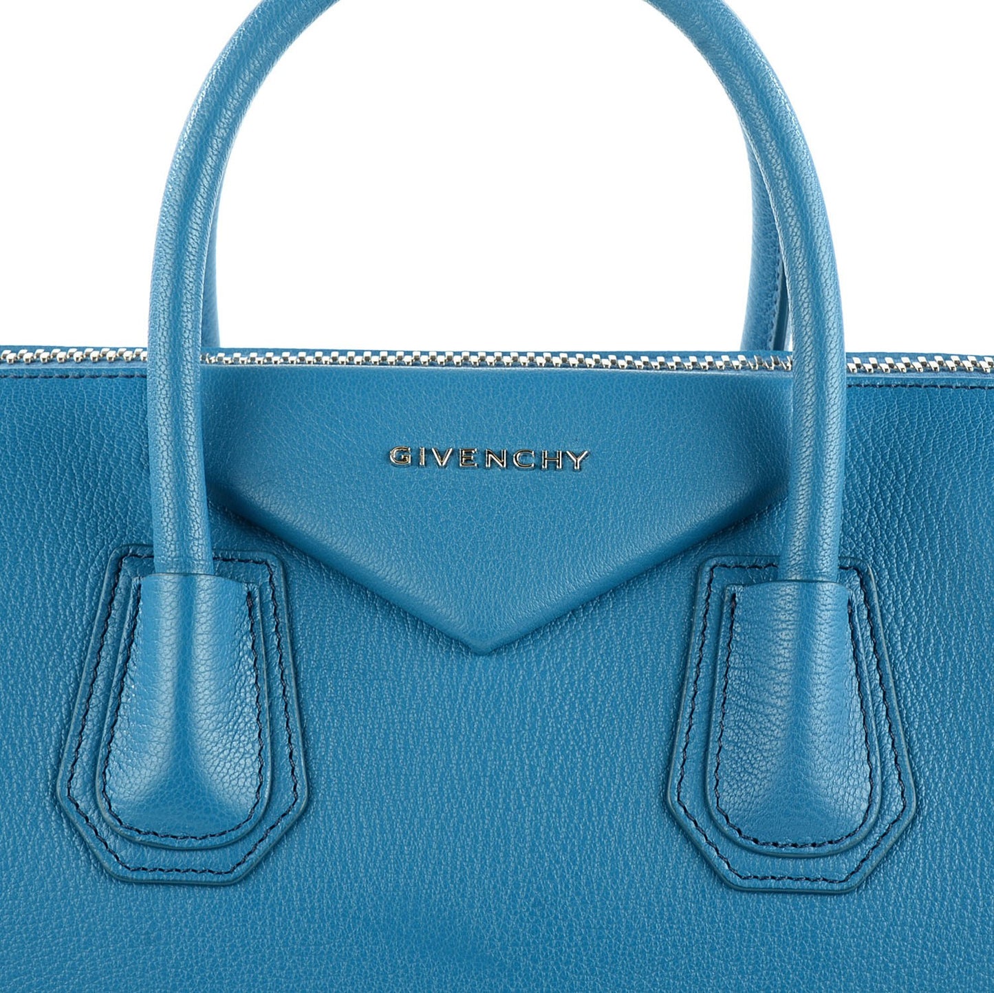 Sugar Goatskin Medium Antigona Medium Blue