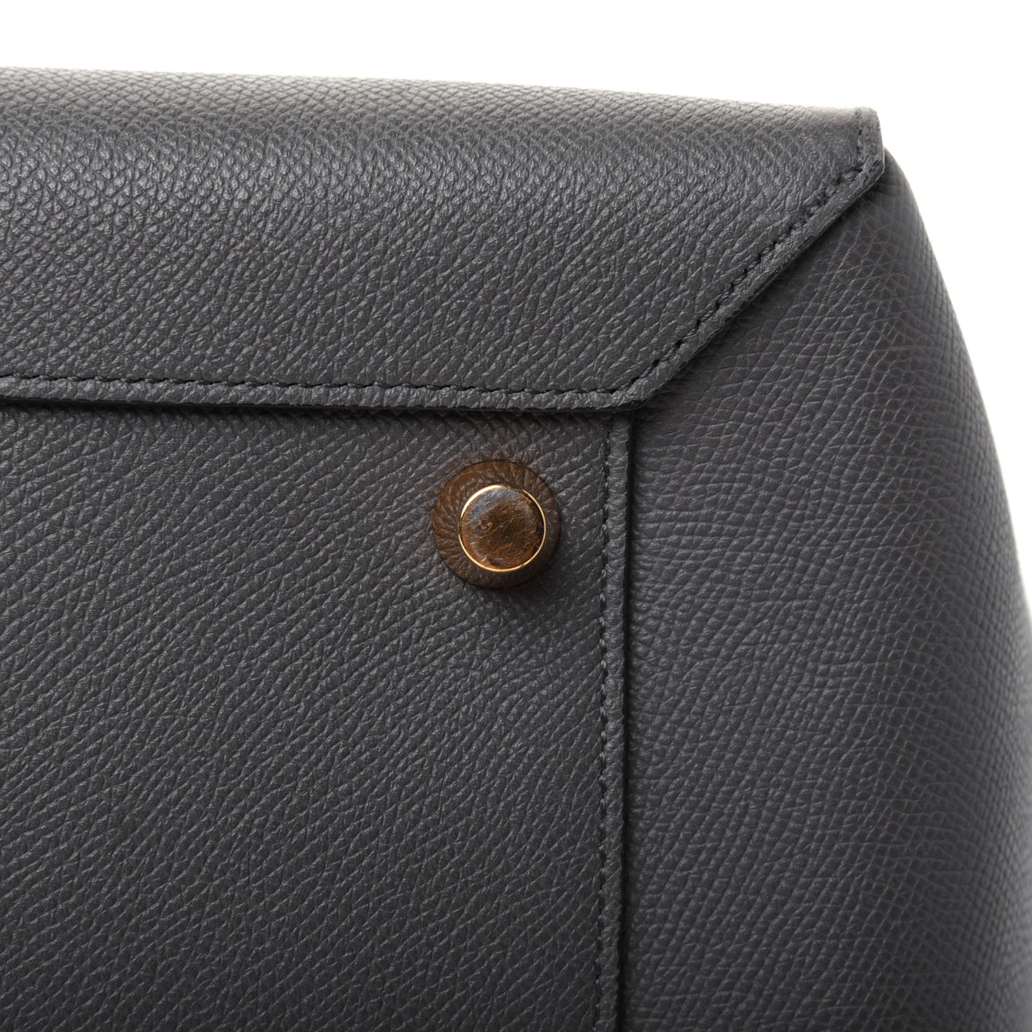Grained Calfskin Mini Belt Bag Grey