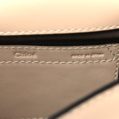 Chloe Calfskin Mini Marcie Round Crossbody Bag Abstract White 6 of 9