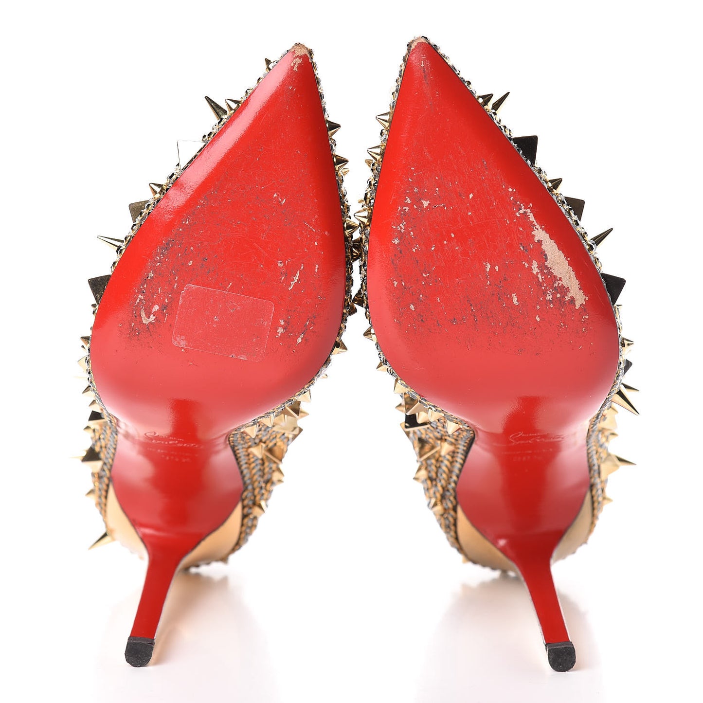 Potpourri Strass Pigalli 120 Pumps 39.5 Hematite Gold