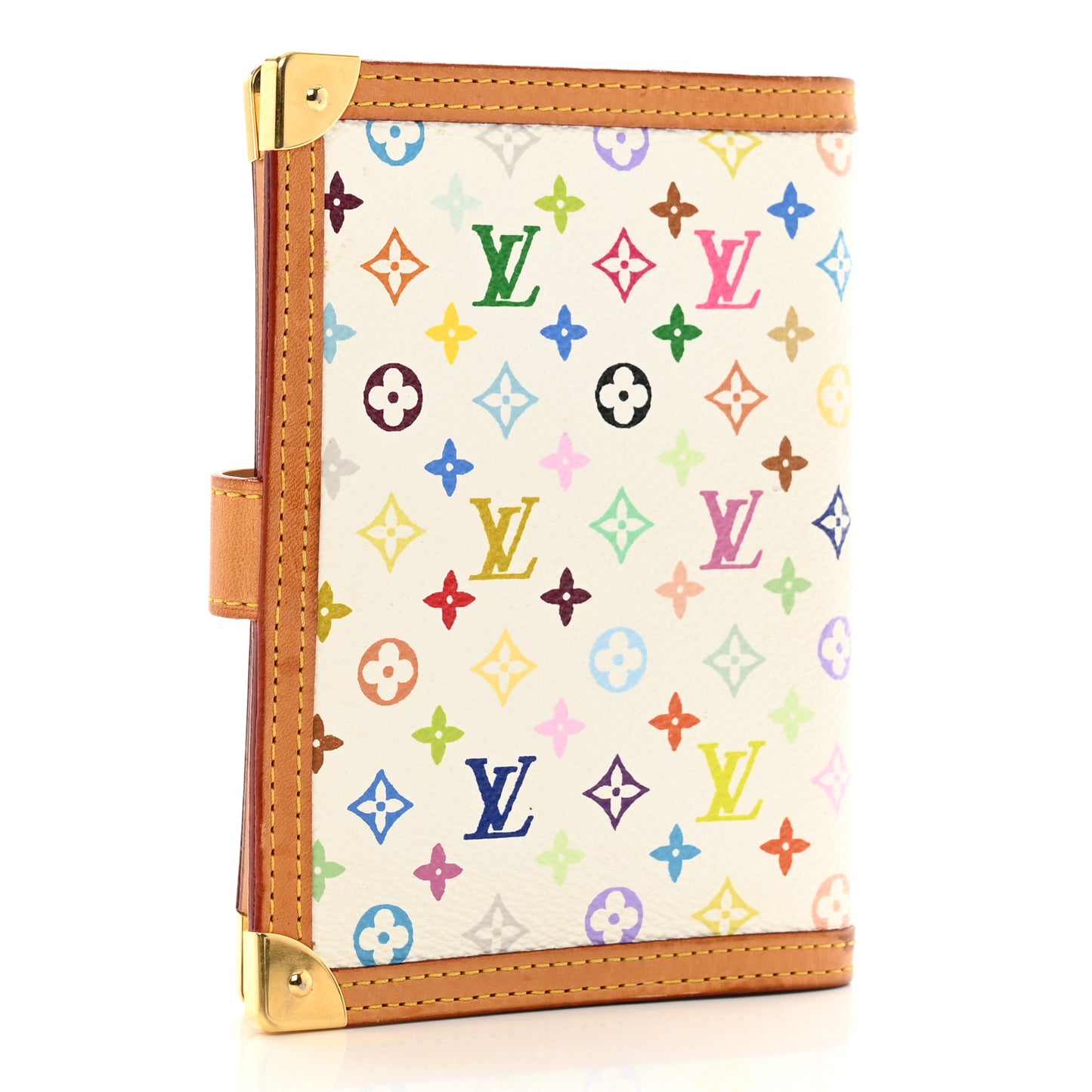 Monogram Multicolor Small Ring Agenda Cover White