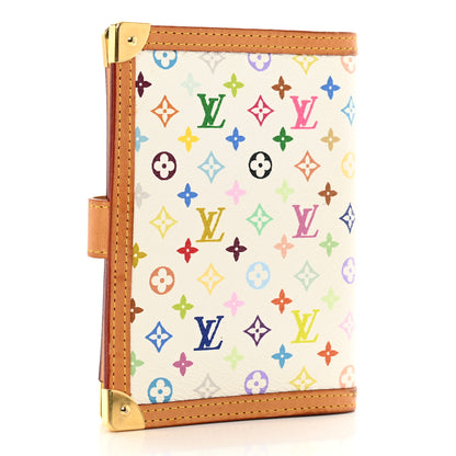 Louis Vuitton Monogram Multicolor Small Ring Agenda Cover White 3 of 7
